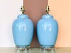 Pair of Sky Blue Lamps