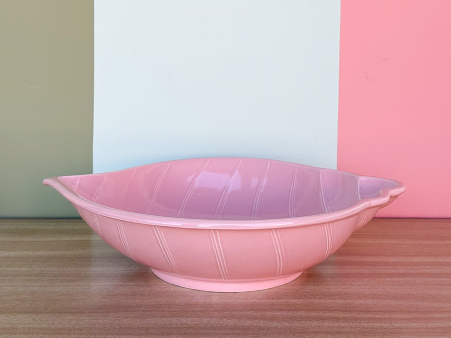 Pretty Pink Japanese Shell Platter and Bowl
