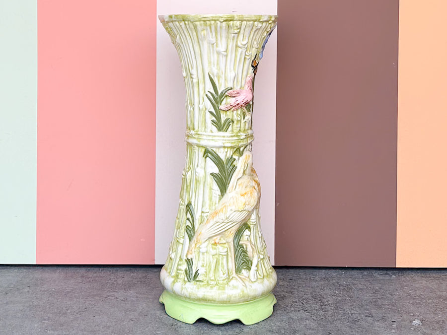 Pretty Spring Faux Bamboo Ceramic Pedestal