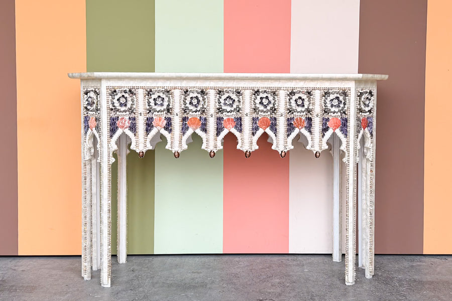 Custom Shell Chic Console