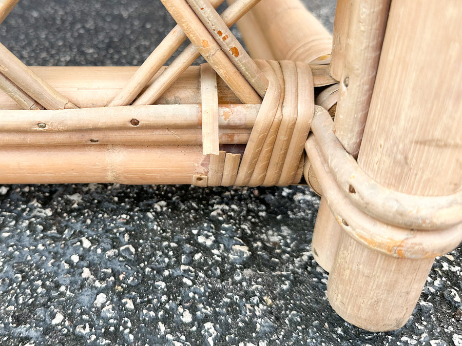 Pair of Ficks Reed Rattan Barrel Chairs