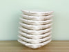 Set of Eight Shell Tea Cups and Saucers