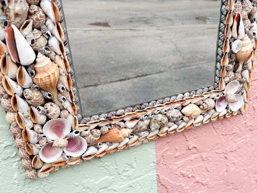 Old Florida Shell Mirror