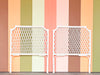 Pair of Lattice Love Twin Headboards