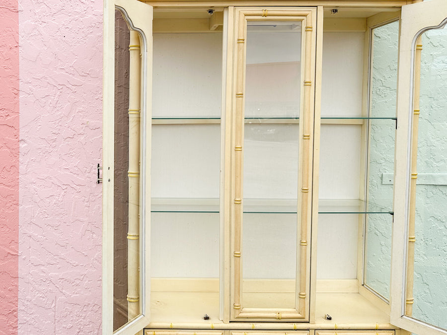 Stanley Faux Bamboo Cabinet