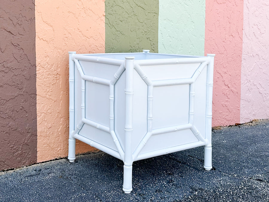 Modern Faux Bamboo Planter