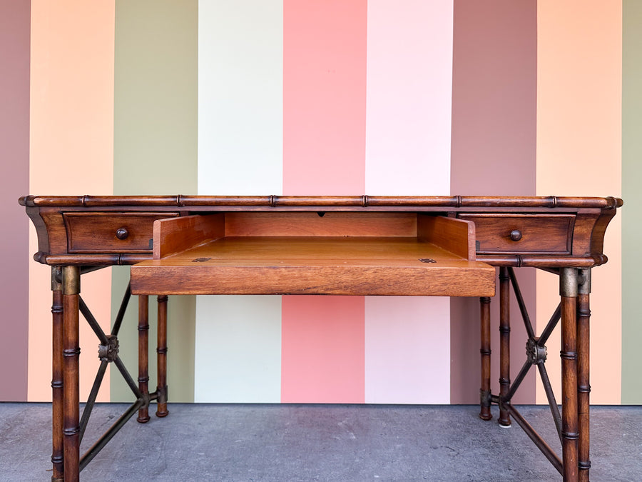 Handsome Faux Bamboo Desk