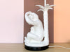 Whimsical Ceramic Monkey and Palm Tree Lamp