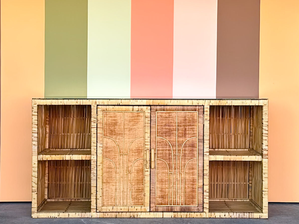 Island Style Rattan Credenza