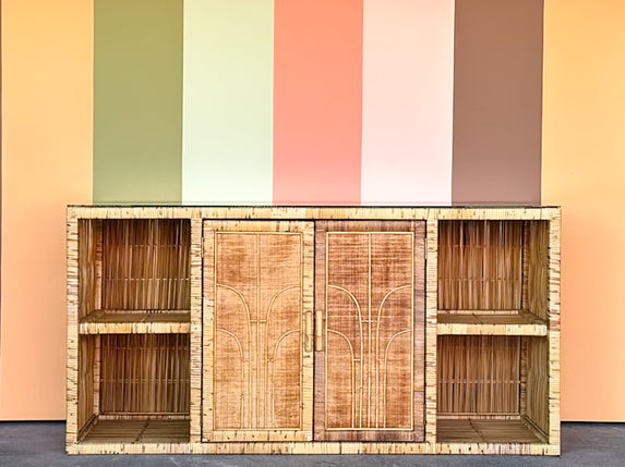Island Style Rattan Credenza