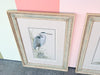 Pair of Old Florida Heron Original Signed Art