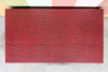 Red Linen Wrapped Coffee Table