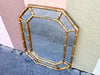 Faux Bamboo Octagon Mirror