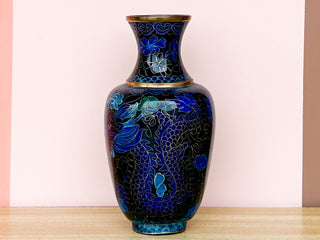 Blue Dragon Cloisonné Vase