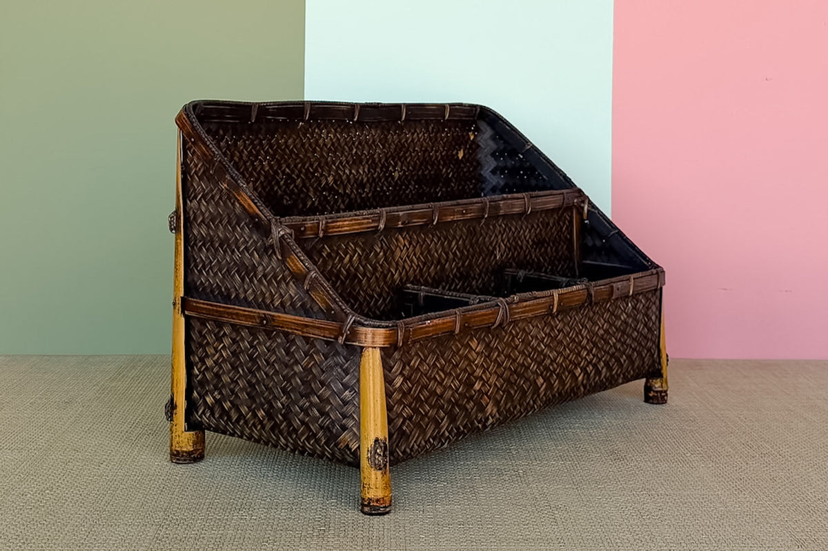 Rattan Desk Organizer