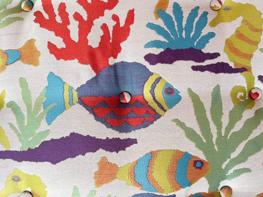 Sea Life Upholstered Ottoman