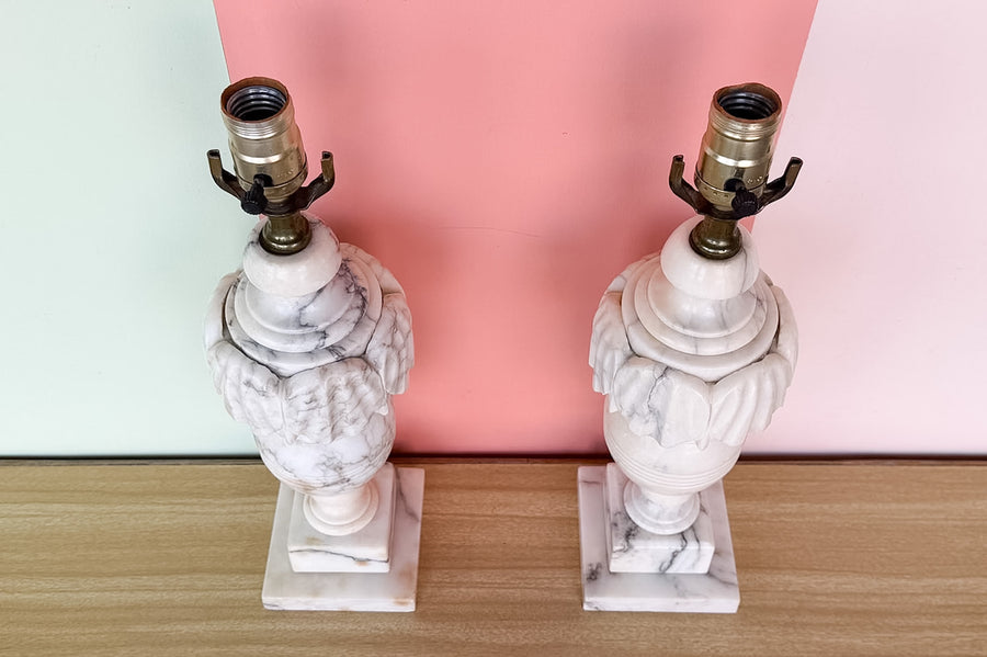 Pair of Italian Alabaster Lamps