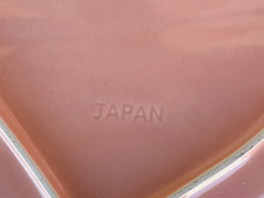 Pretty Pink Japanese Shell Platter and Bowl