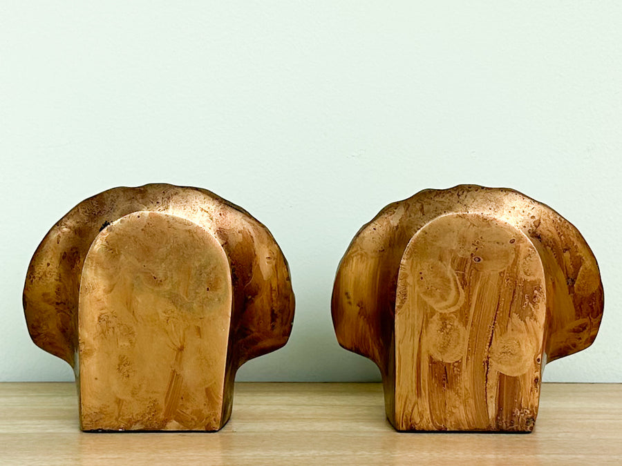 Pair of Brass Shell Bookends