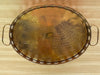 Large Brass Etched Pineapple Tray