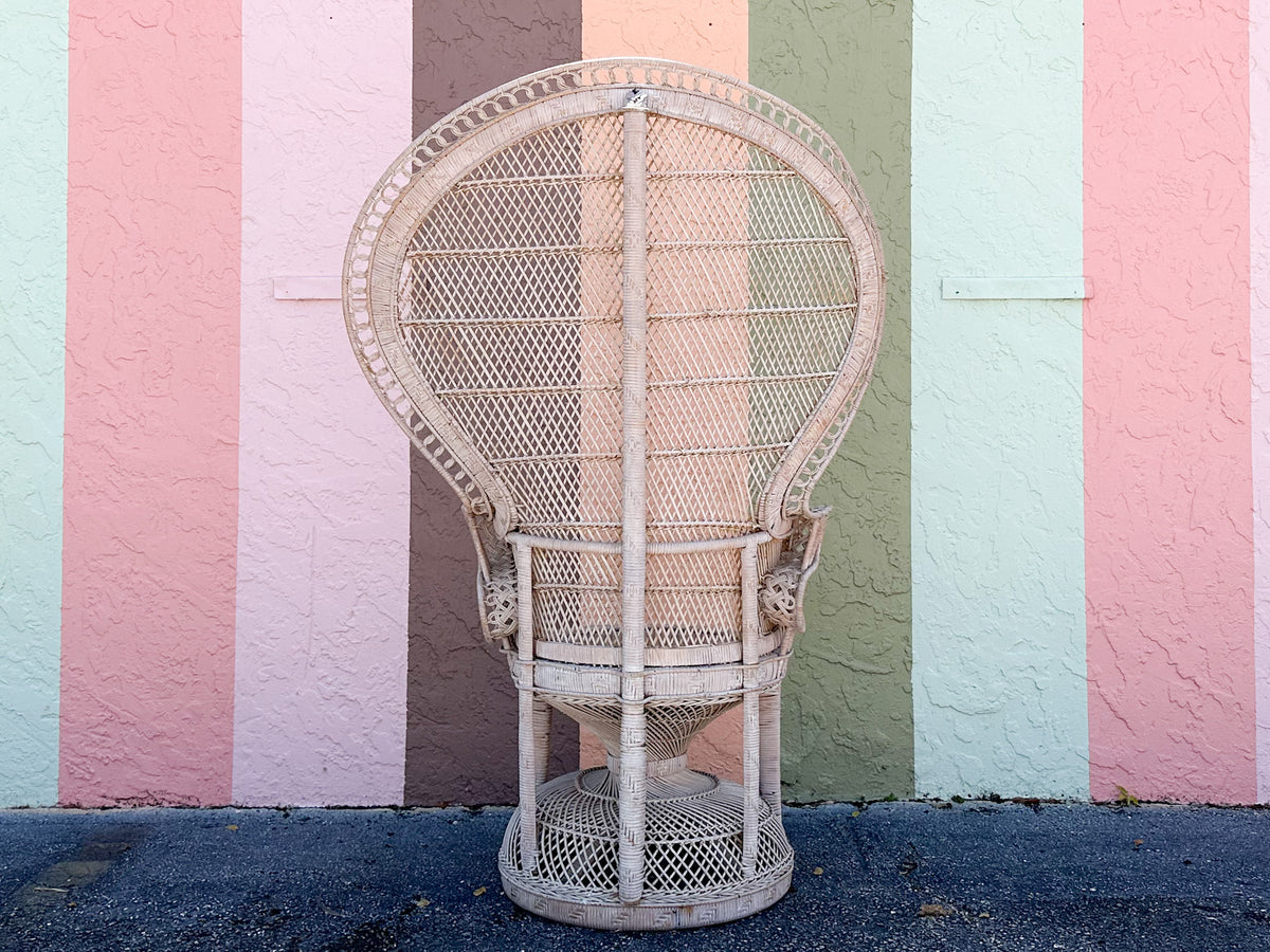 Coastal Chic Rattan Peacock Chair