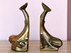 Brass Whale Bookends