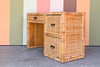 Island Style Rattan Wrapped Desk