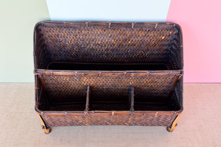 Rattan Desk Organizer