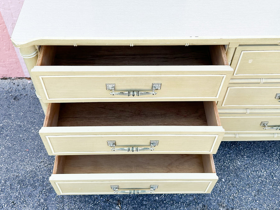 Henry Link Faux Bamboo Double Dresser