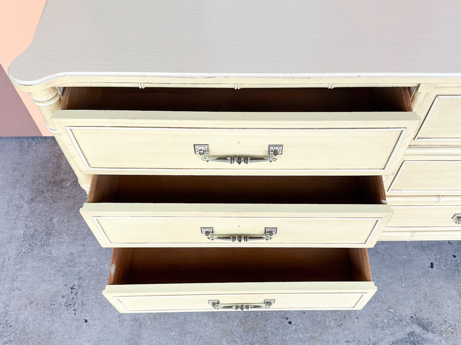 Henry Link Faux Bamboo Double Dresser