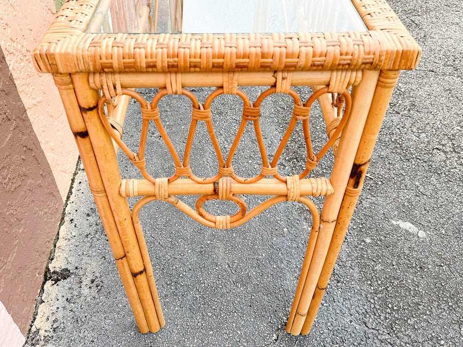 Coastal Rattan Console