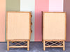 Pair of Island Style Rattan Nightstands