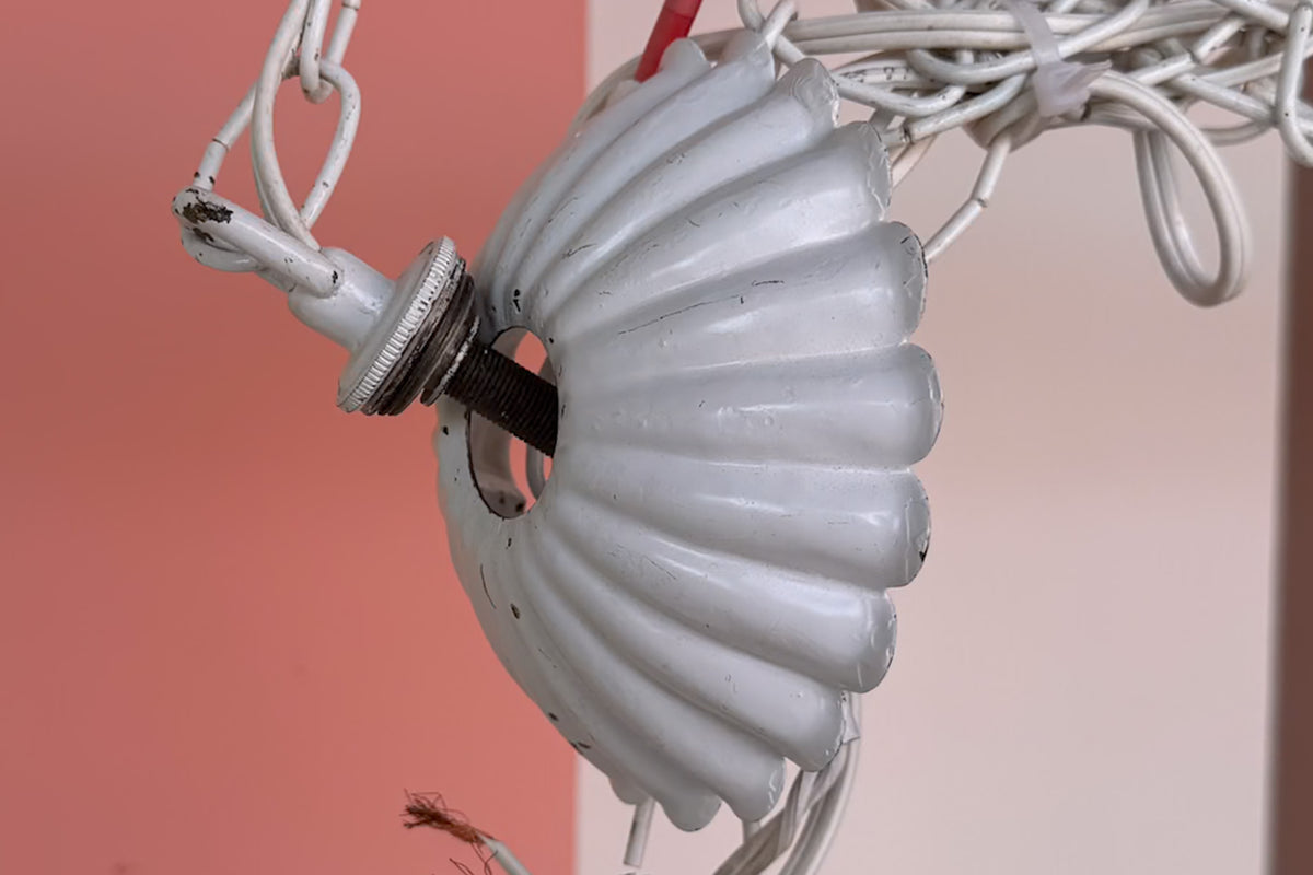 Sweet Strawberry Tole Chandelier