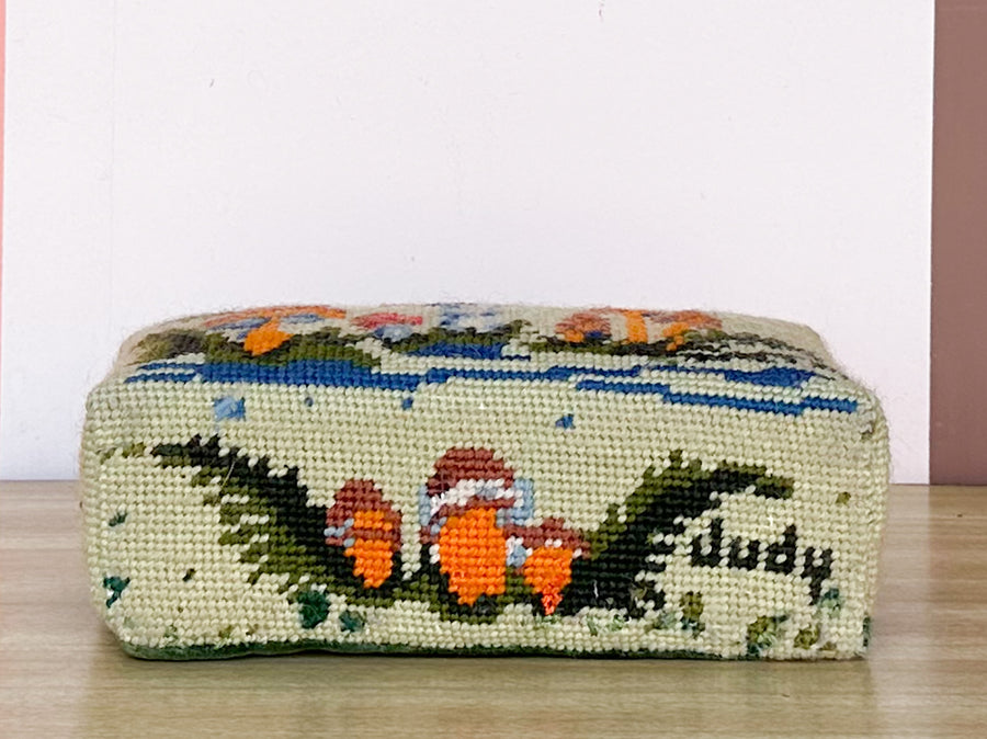 Mushroom Needlepoint Doorstop