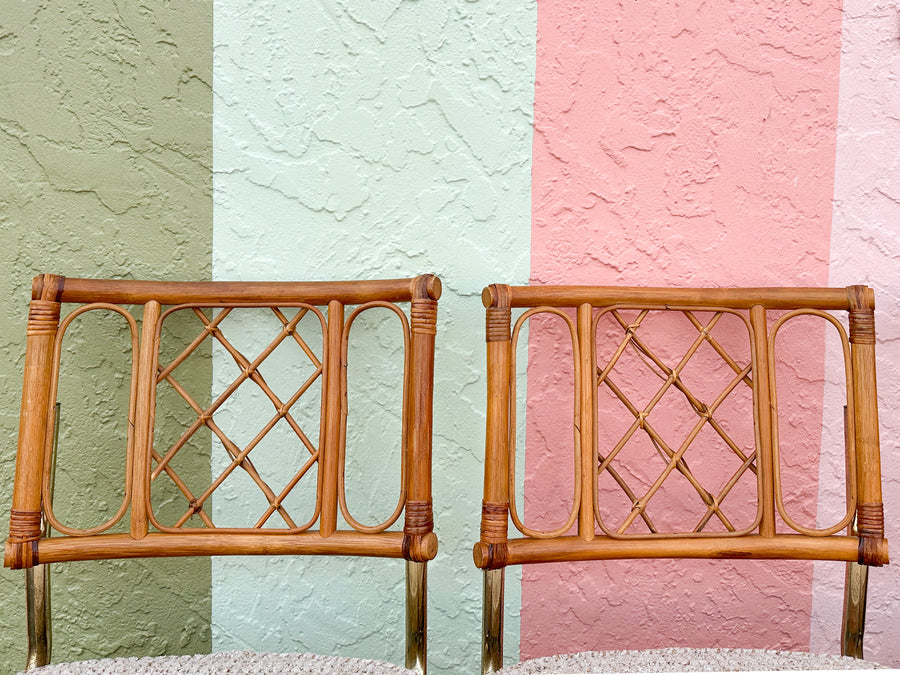 MCM Cantilever Rattan Dining Set