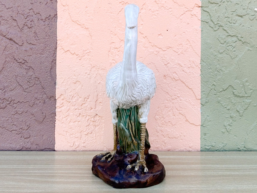 Pair of Ceramic Egrets
