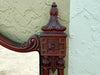 Chinoiserie Chic Wood Carved Pagoda Mirror