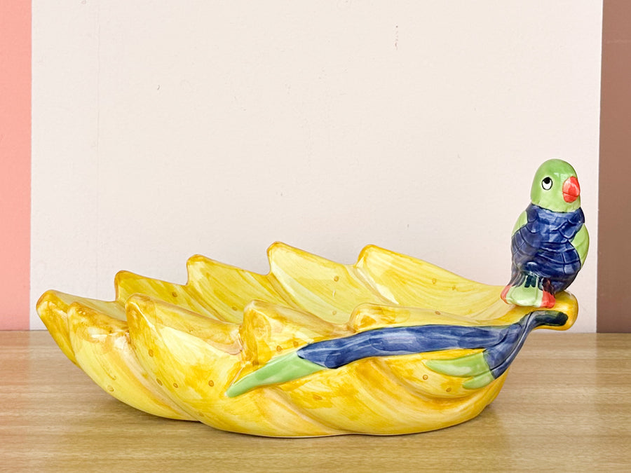 Fitz and Floyd Banana Teapot and Trinket Dish