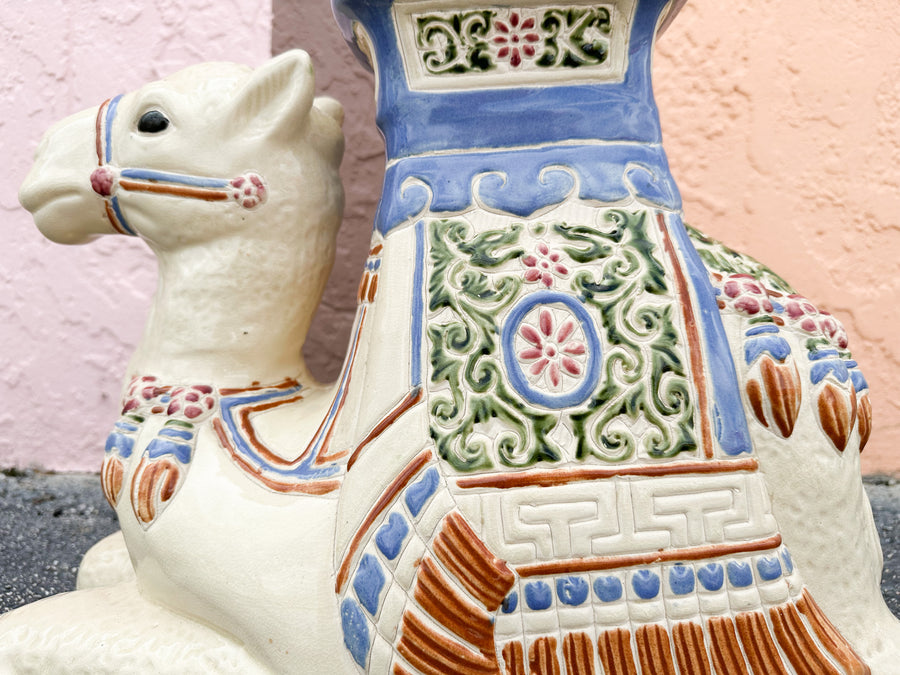 Ceramic Camel Garden Seat