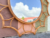 Rattan Flower Mirror