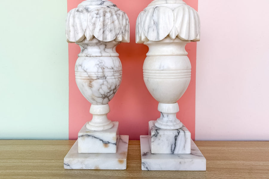 Pair of Italian Alabaster Lamps