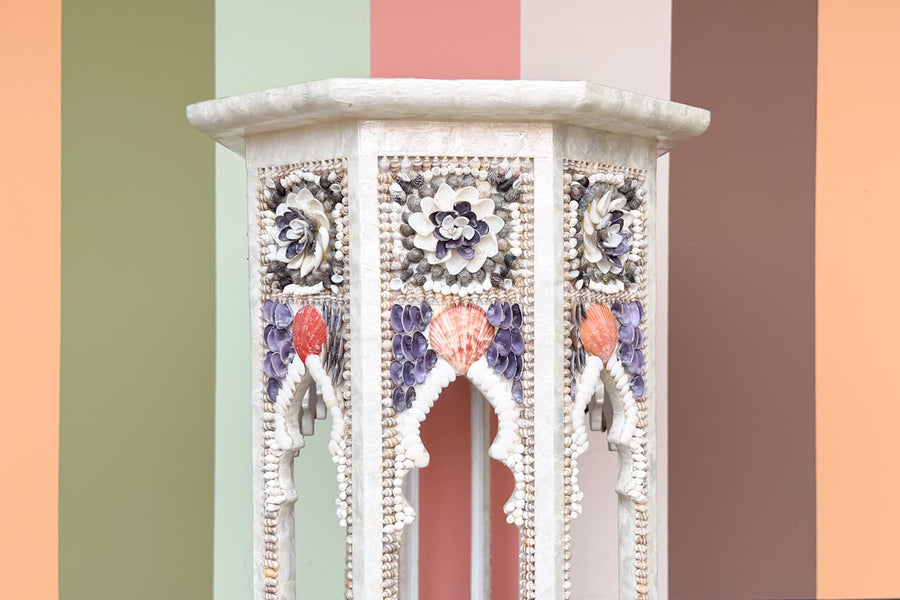 Custom Shell Chic Console