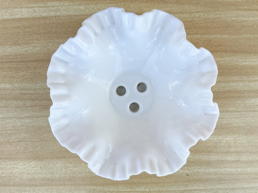 Fenton Milk Glass Hobnail Vase