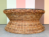 Round Braided Rattan Coffee Table