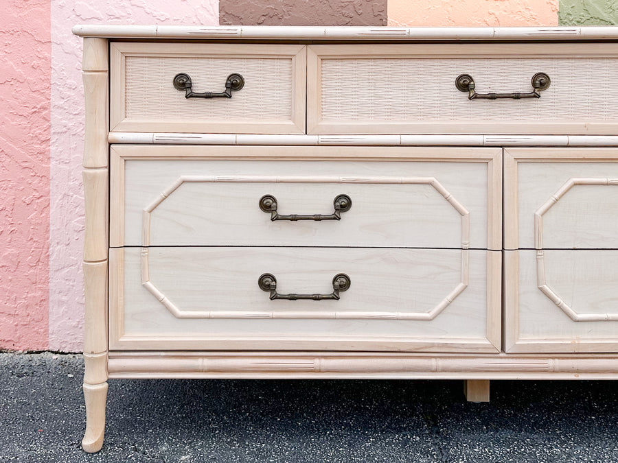Faux Bamboo Dresser