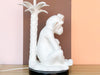 Whimsical Ceramic Monkey and Palm Tree Lamp