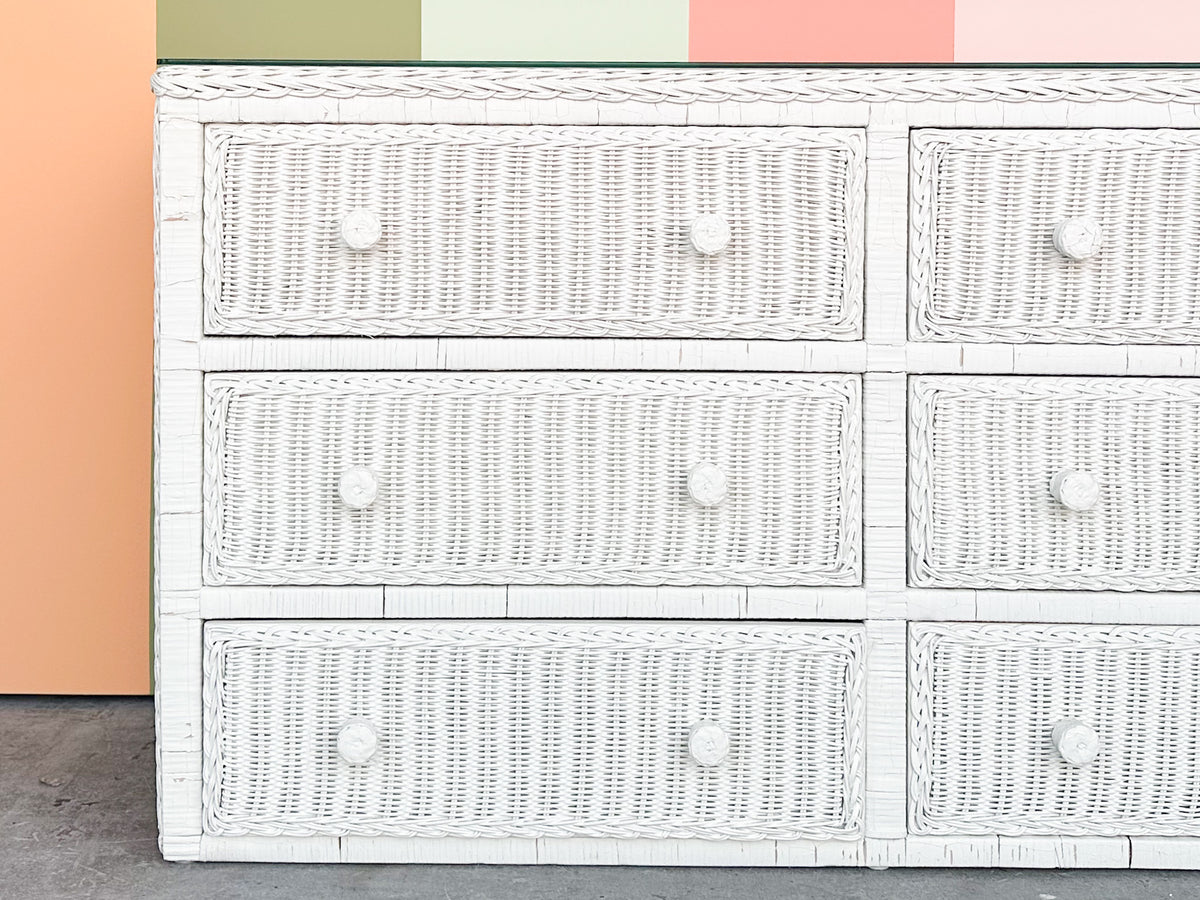 Wicker Chic Double Dresser