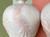 Pair of Large Plaster Cockatoo Lamps