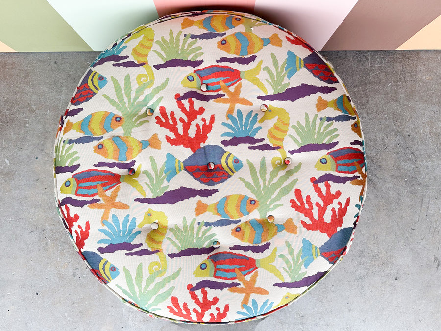 Sea Life Upholstered Ottoman