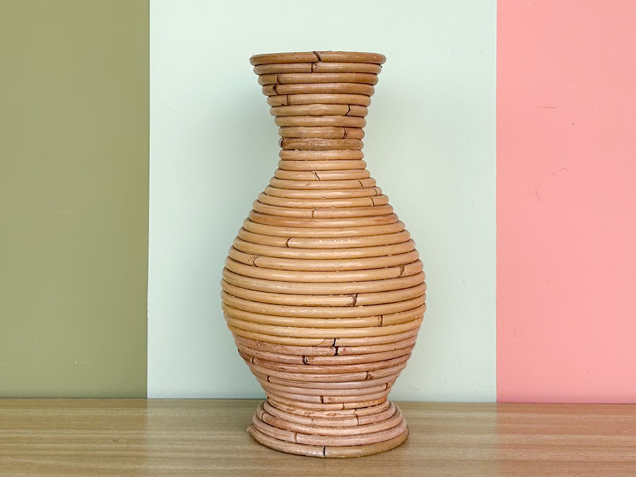 Pair of Natural Pencil Reed Vases